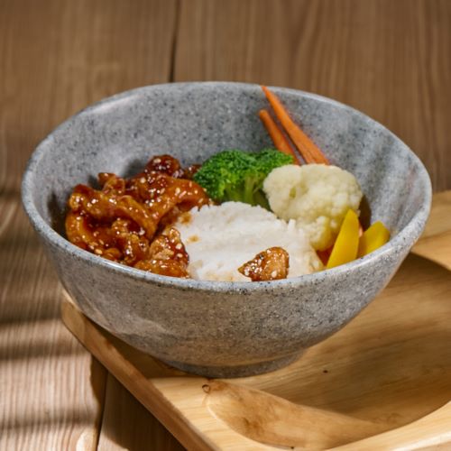 Pork / Chicken Teriyaki Sauce, Served With Grilled Mixed Vegetables On Rice